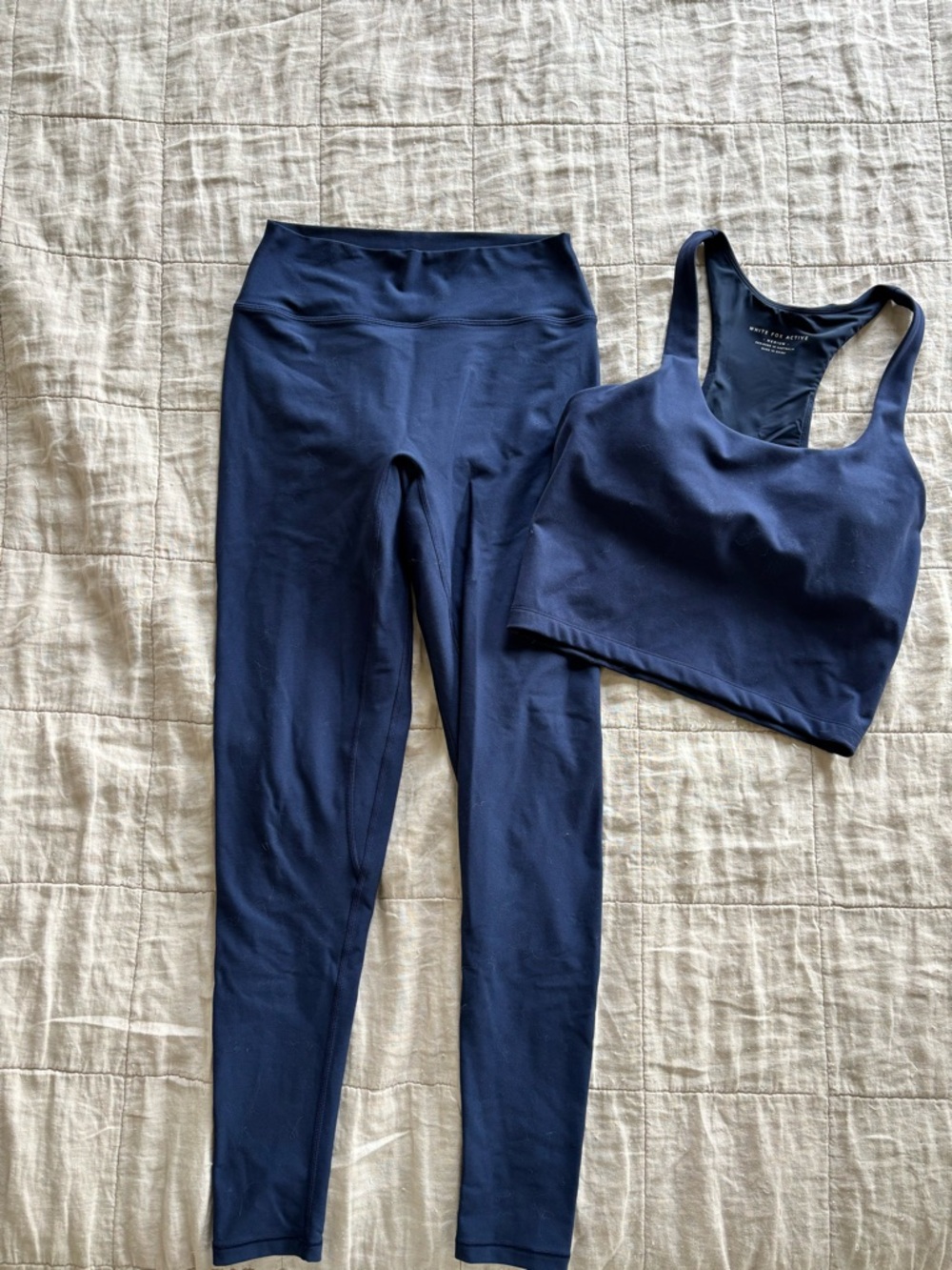 White Fox Athletic leggings & top set